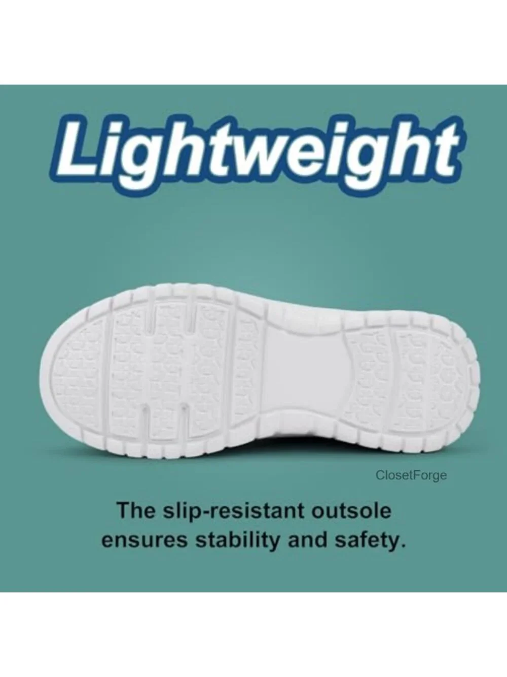 Women's Slip-On Water Resistant Nurse Work Shoes Non-Slip EVA